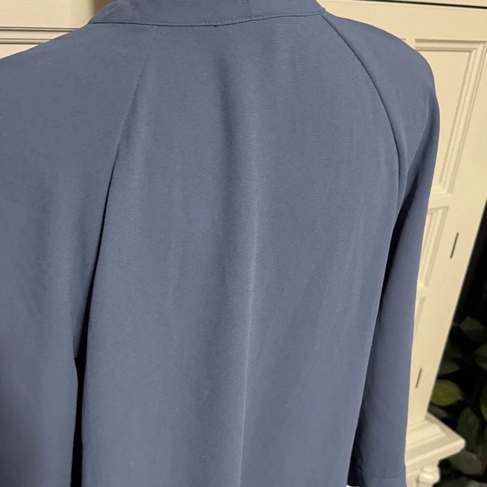 H&M Elegant Blue Women's Knee Length Dress Size 10 - Picture 8 of 10